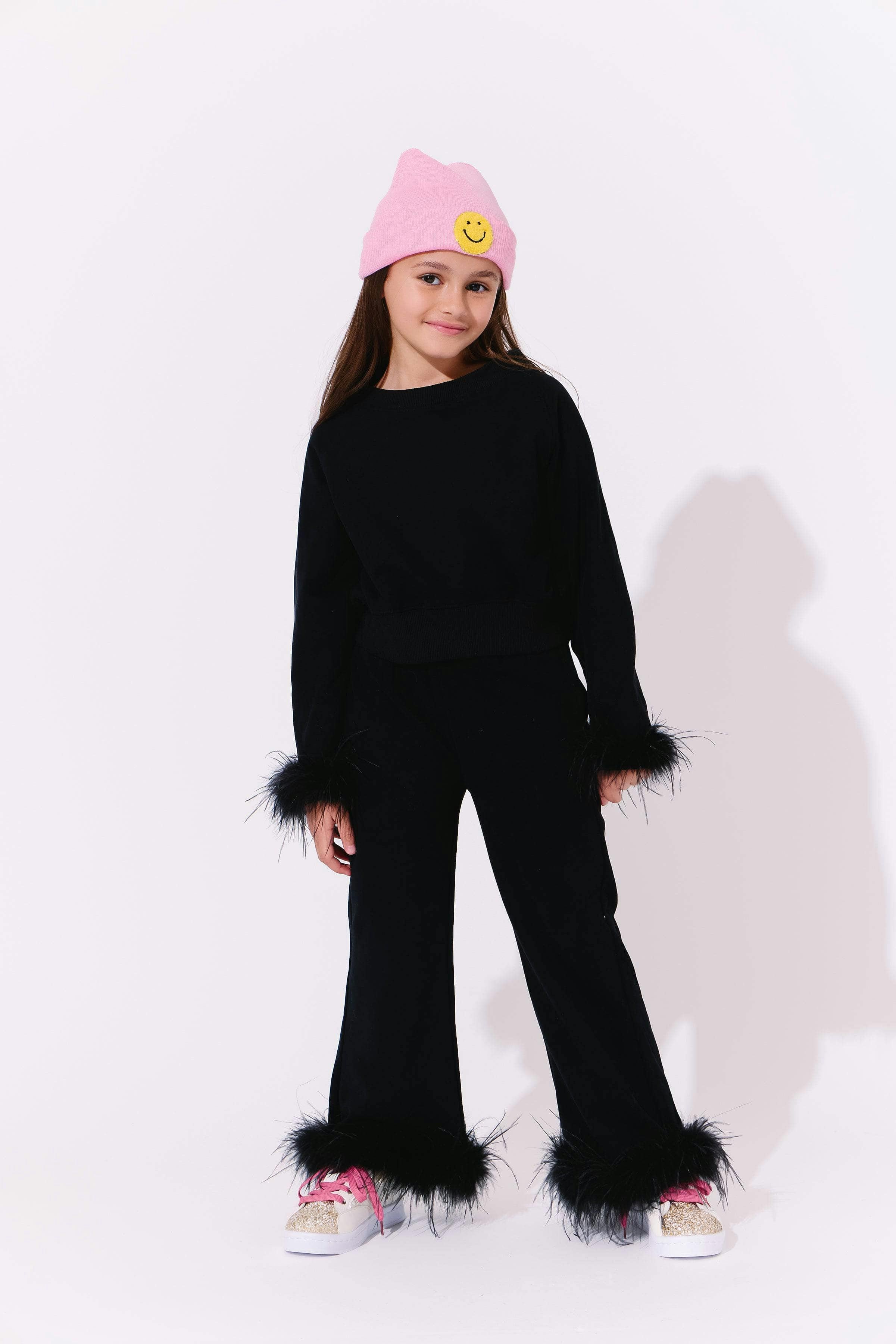 Black Feather Athletic Set