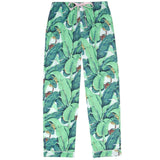 Women's Martinique® Green Banana Leaf PJ Pants - Organic Cotton Poplin