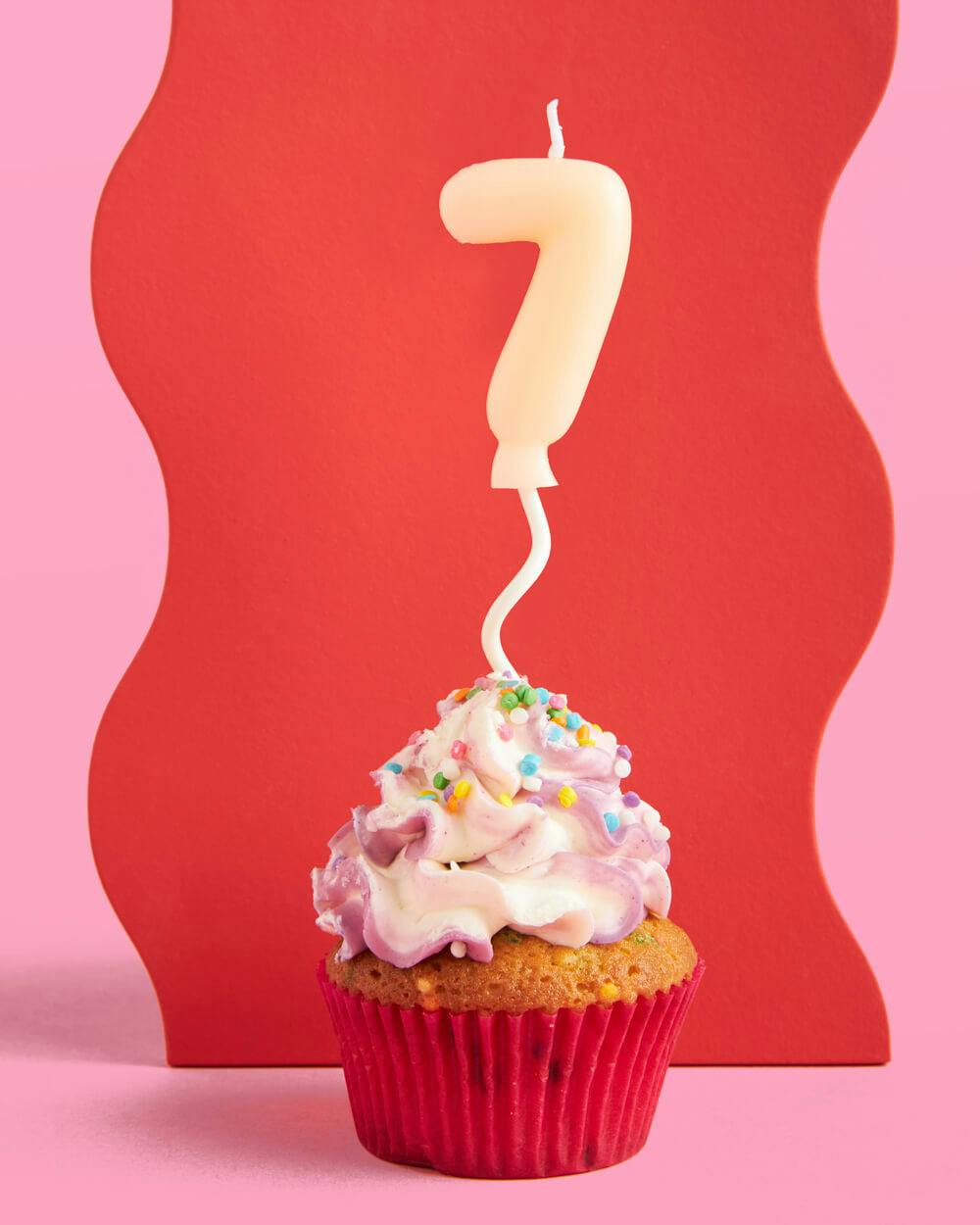 #7 Birth-YAY Candle - pastel bubble candle