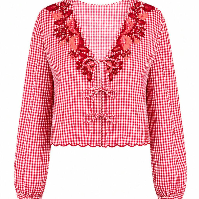 Jane Picnic Plaid Top