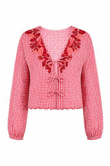Jane Picnic Plaid Top