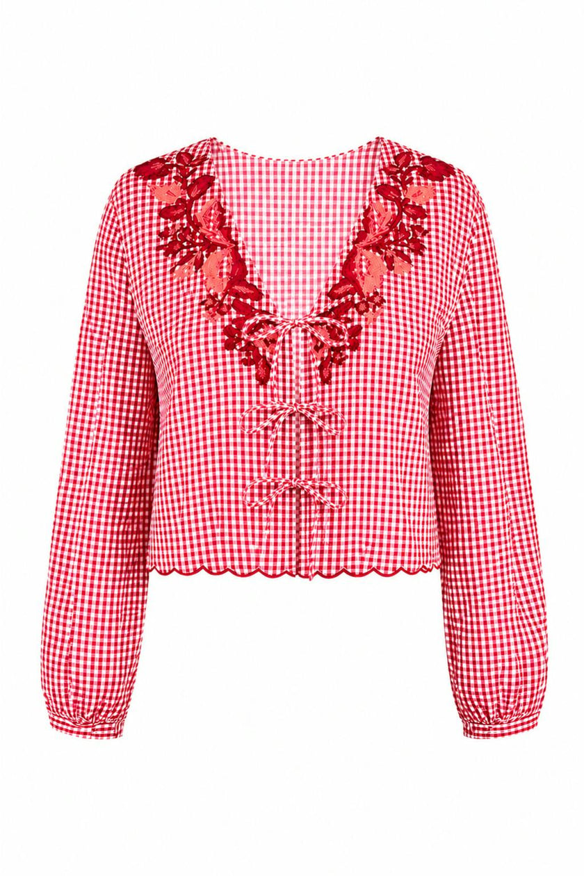 Jane Picnic Plaid Top