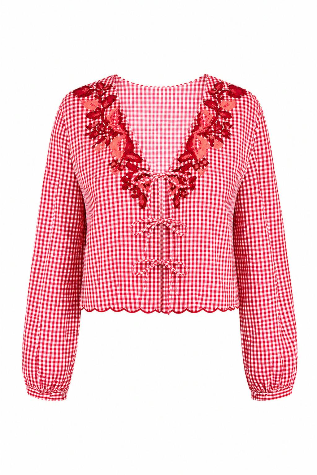 Jane Picnic Plaid Top