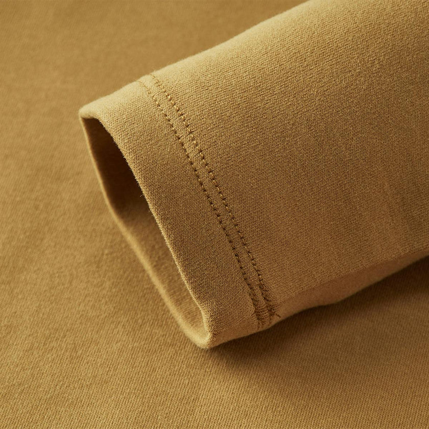 Peanut Brushed Long Sleeve T-Shirt