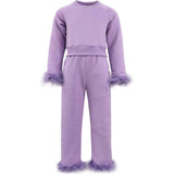 Lavender Feather Athletic Set