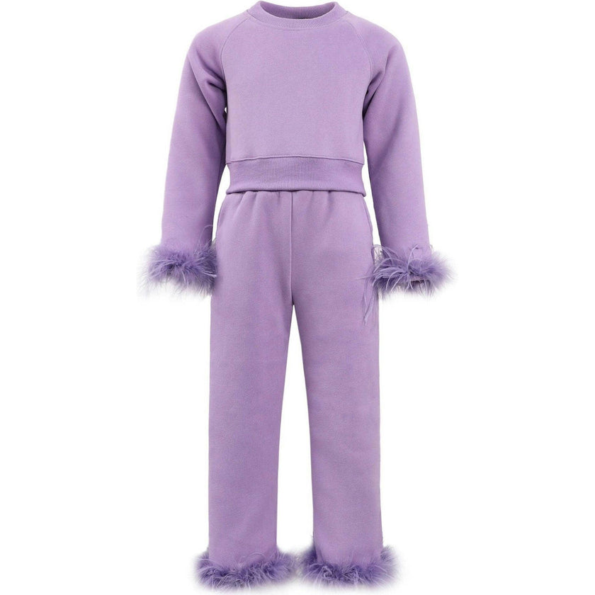 Lavender Feather Athletic Set