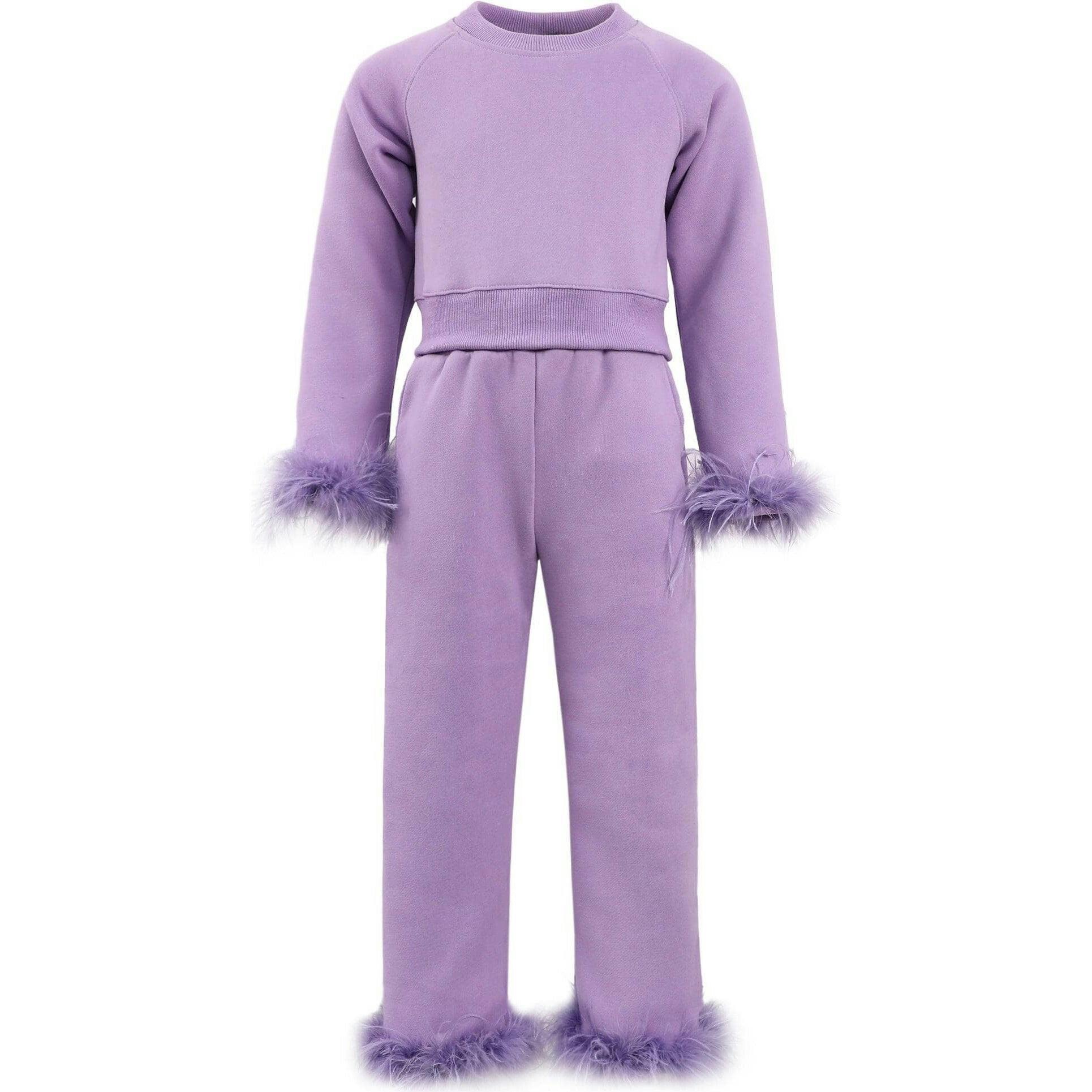 Lavender Feather Athletic Set