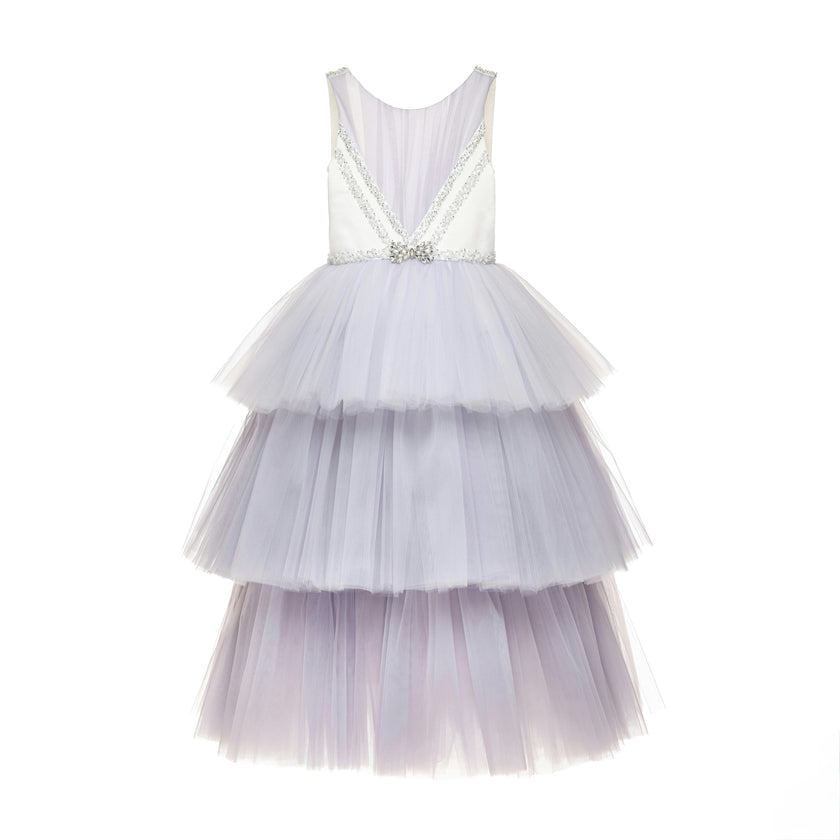 Lavender Matilda Embellished Tulle Occasion Gown