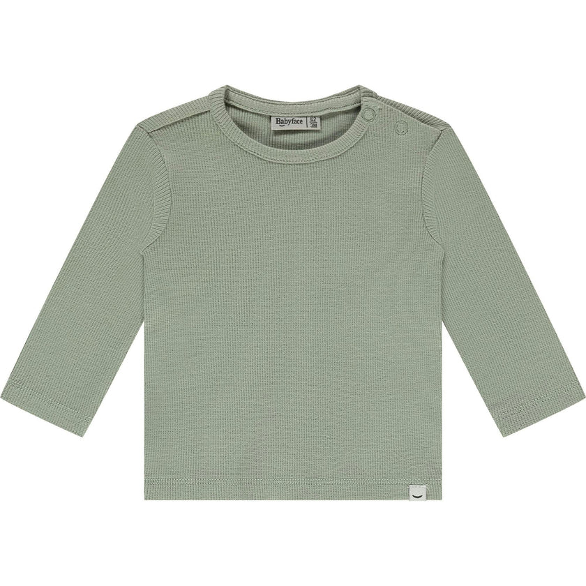 Solid Ribbed Long Sleeve