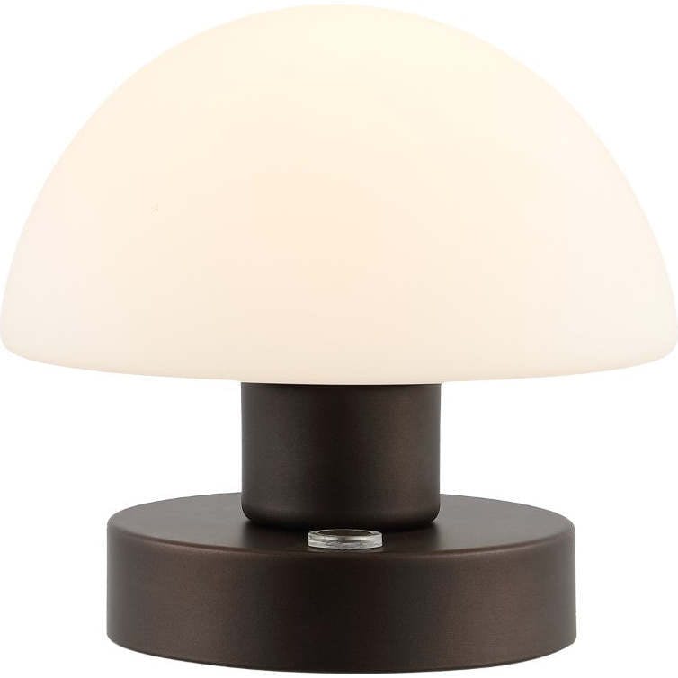 Zoe 5.75" Bohemian Farmhouse Iron Rechargeable Integrated LED Table Lamp