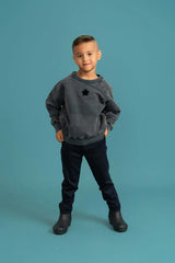 Distressed French Fleece Sweatshirt