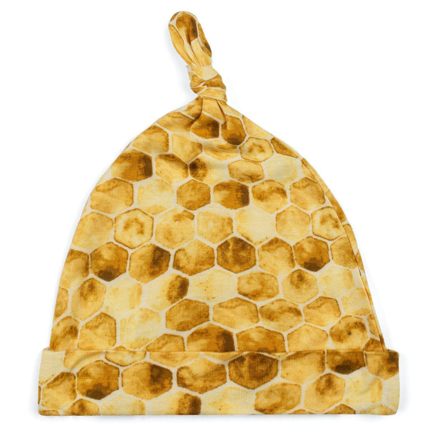 Honeycomb Bamboo Knotted Beanie Hat