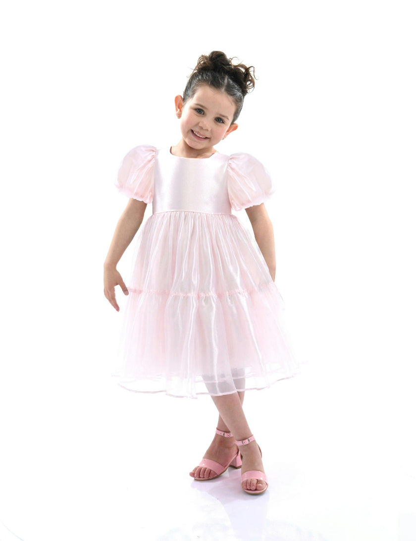 Blush Satin Elianna Dress