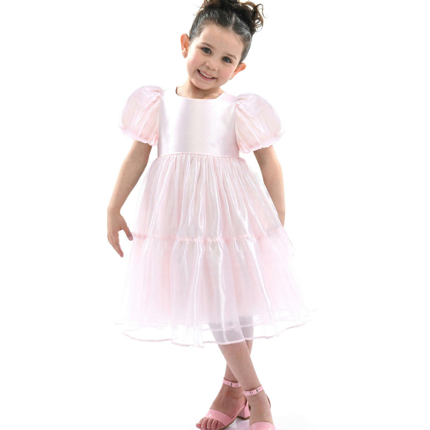Blush Satin Elianna Dress
