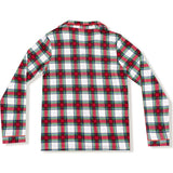 Holiday Plaid - Adult Long Sleeve Coat Style Pajama Top