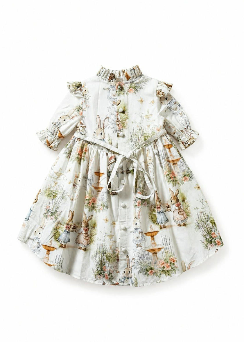 Aoki Dress-Bramble Rabbit Short Sleeve