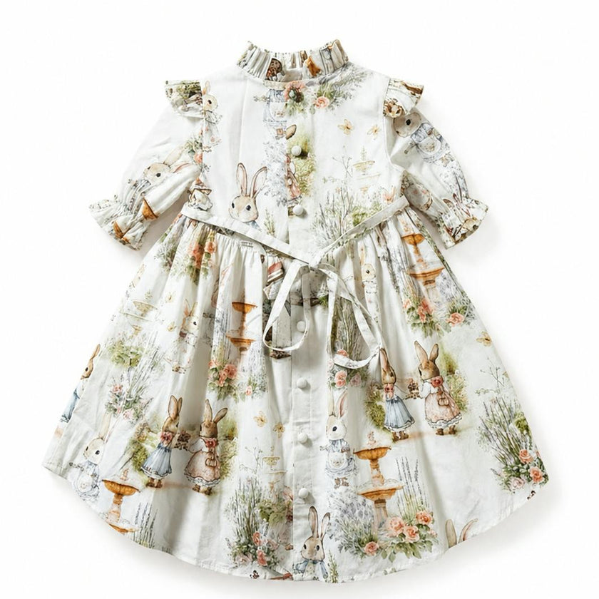 Aoki Dress-Bramble Rabbit Short Sleeve
