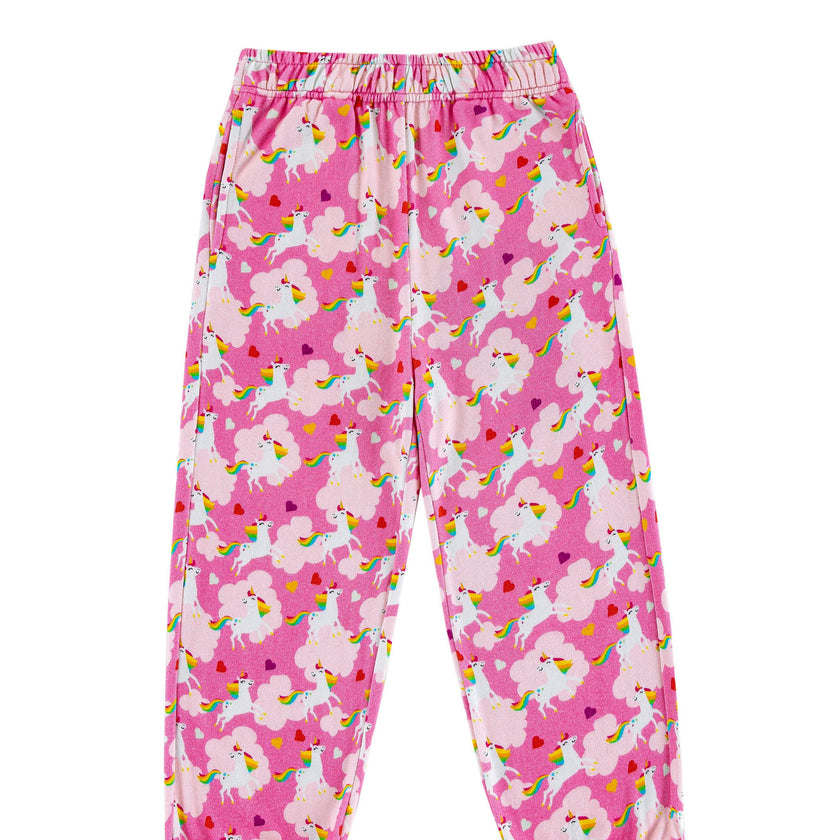 Soft Fleece Jogger, Dancing Unicorn