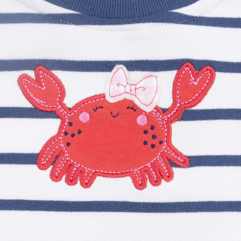 Sailor Sea Creatures Appliques - Sweatshirt Bubble Stripe