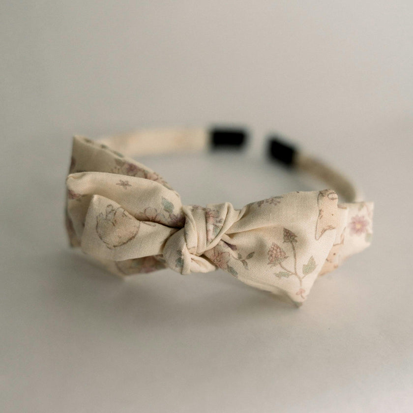 Three Little Bows Headband | Woodland Bunny