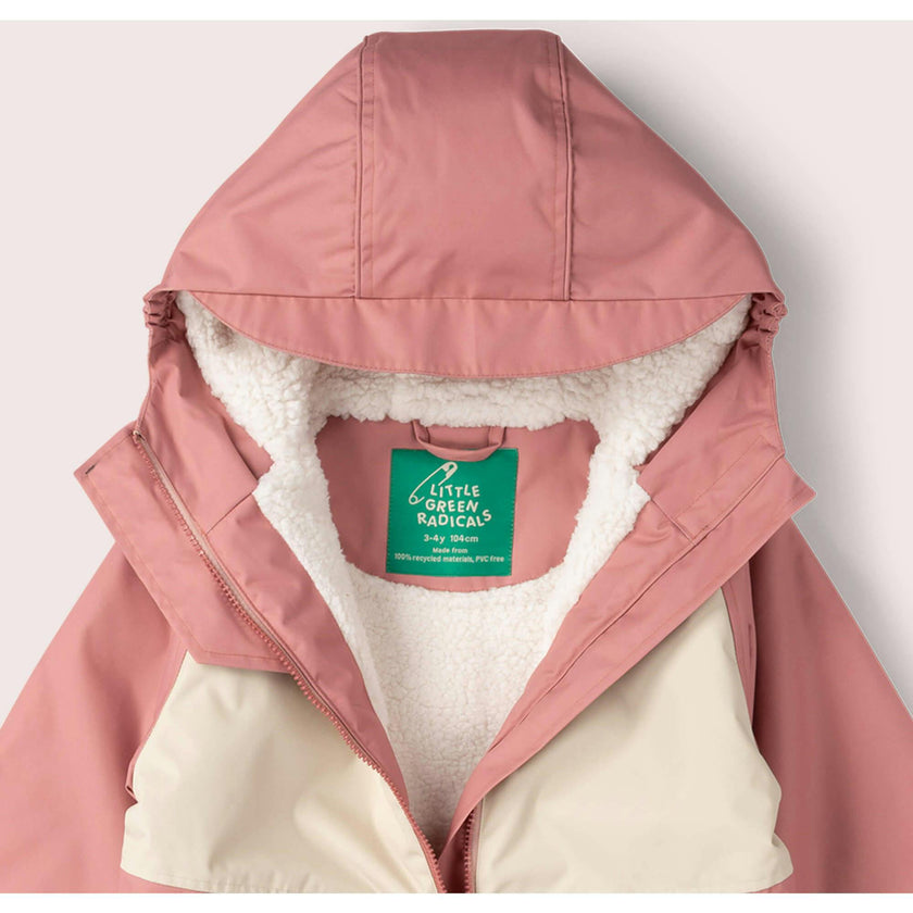Soft Pink Recycled Waterproof Robe, Pink