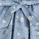 Blue Floral Bow Short Set