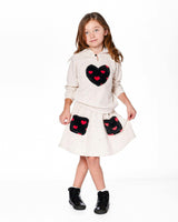 Glittering French Terry Skirt