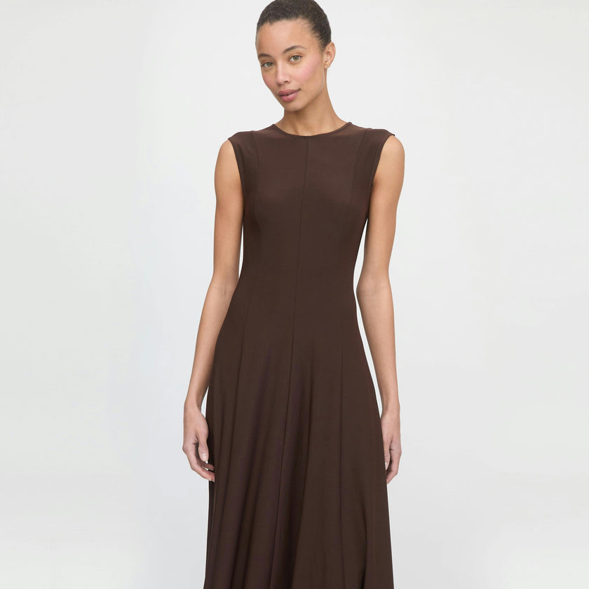 The Mila Dress - Chocolate Jersey
