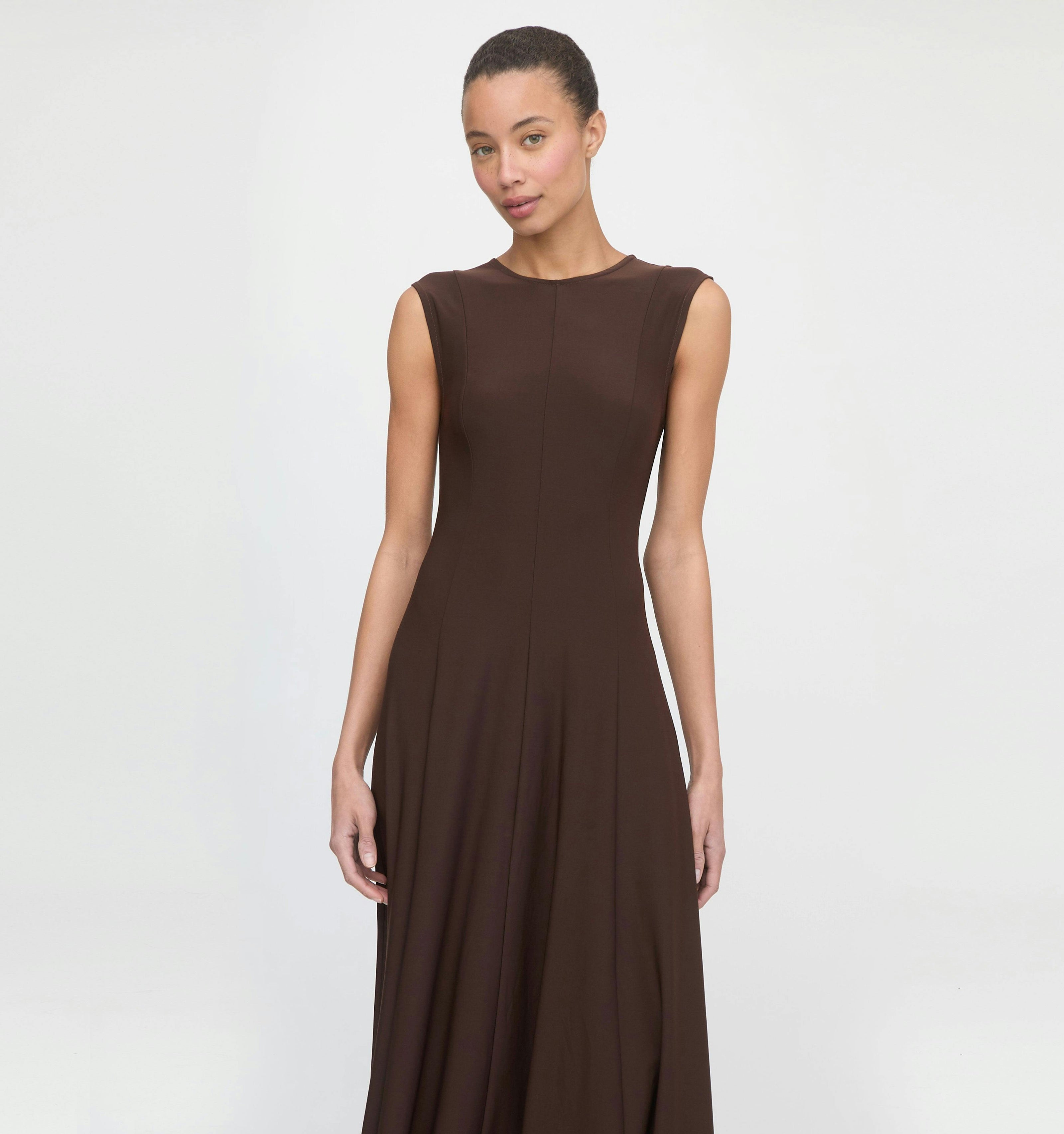 The Mila Dress - Chocolate Jersey