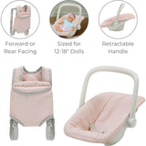 Olivia's Little World Baby Doll Carrier and Car Seat Set