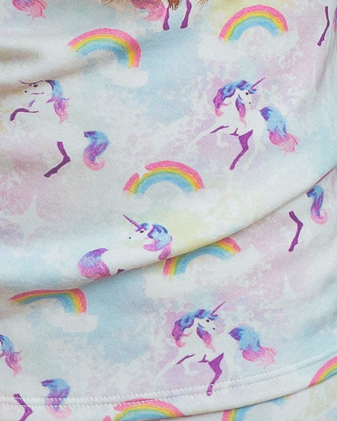 The Organic Long Sleeve Pajama Set [Unicorns and Rainbows]