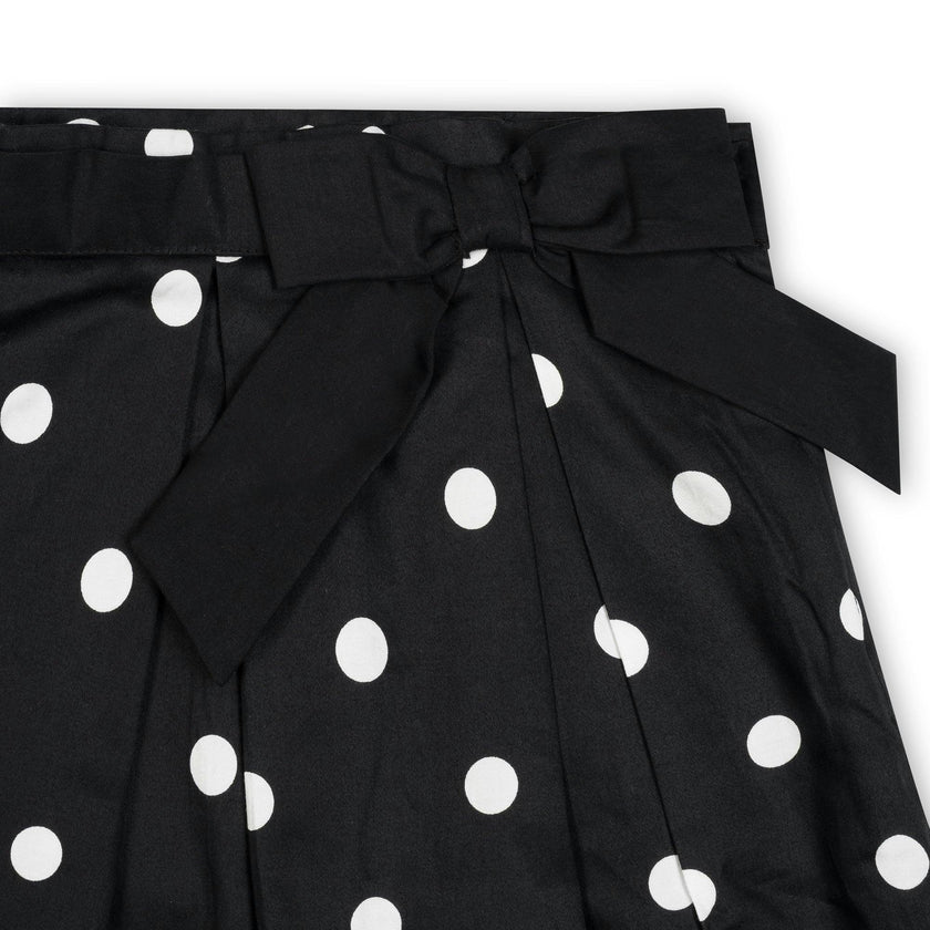Organic Pleated Party Skirt with Bow