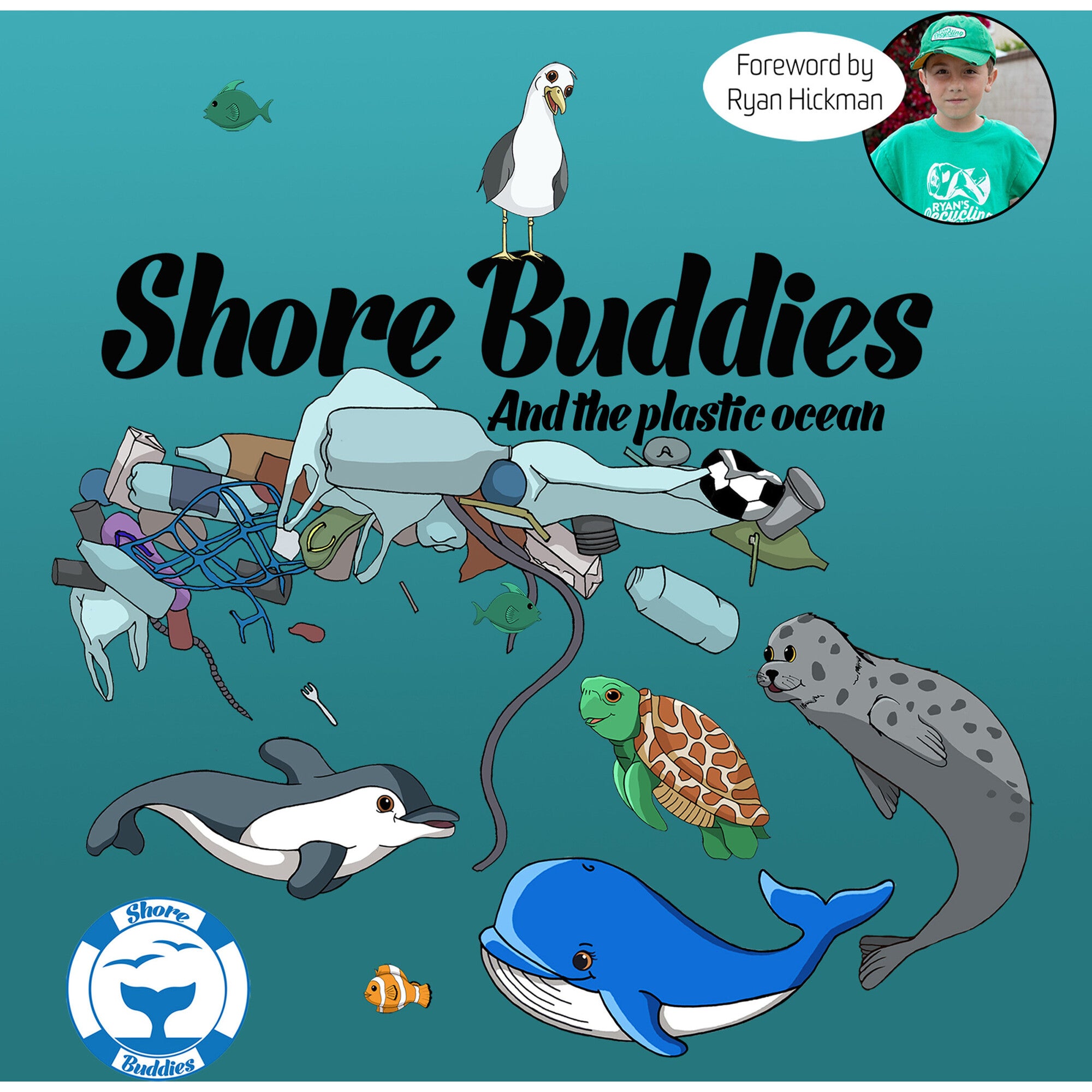 Shore Buddies & the Plastic Ocean Children's Hardcover Picture Book About Plastic Pollution
