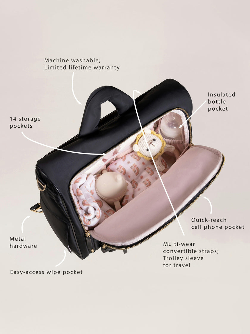 Satchel 14-Compartment Diaper Bag