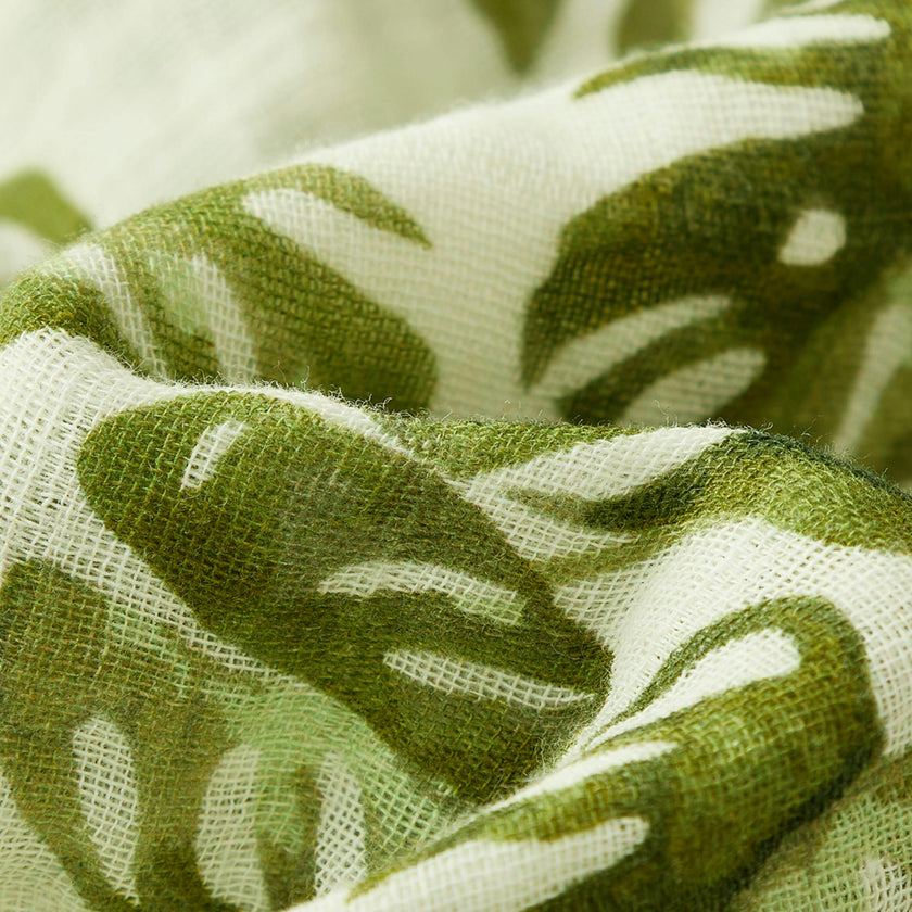 Island Leaf Organic Hooded Swaddle Blanket