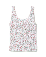 Women's Pointelle Tank in Pink Floral