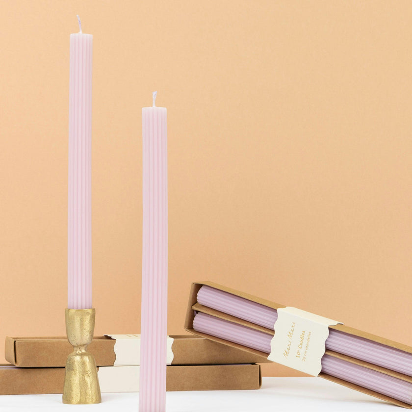 Dusty Lilac Table Candles