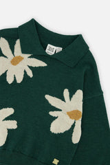 Knitted Sweater Jasper Printed Green