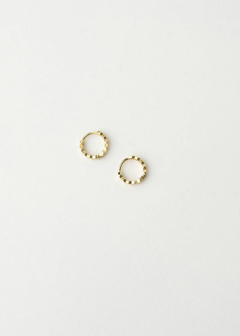 Wavy Gold Hoops