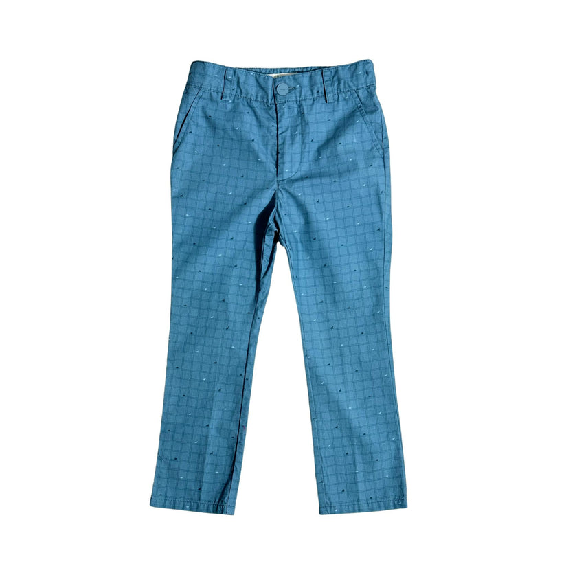 Boys' Chinos in Blue Dino
