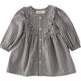 Indigo Gingham Dress, Blue
