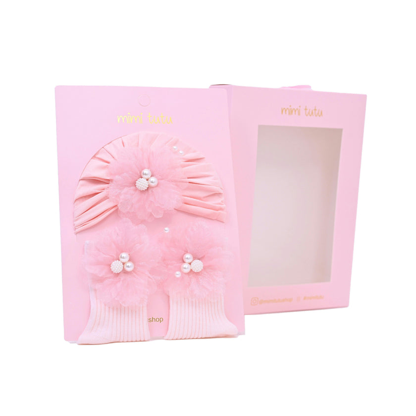 Little Bloom Hat and Sock Gift Set