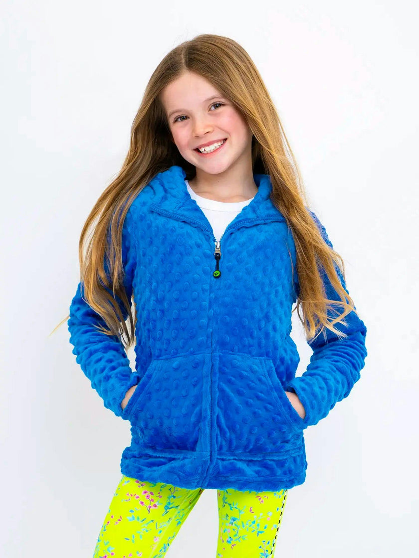 Minky Bubble Zip Hoodie