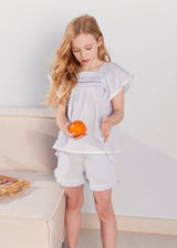 Seersucker Girl Frill Shorts