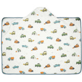 Toddler Hooded Towel - Work Trucks