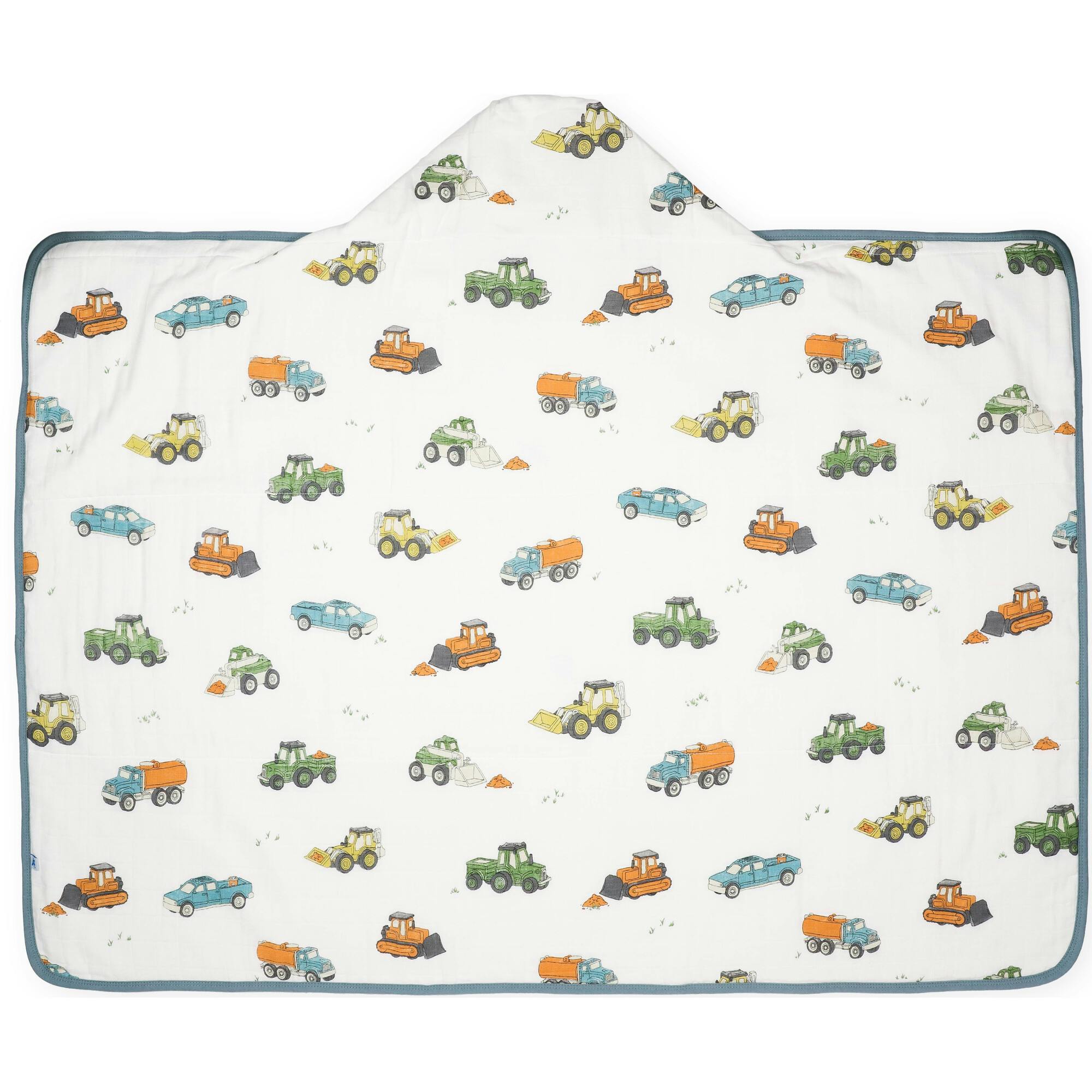 Toddler Hooded Towel - Work Trucks