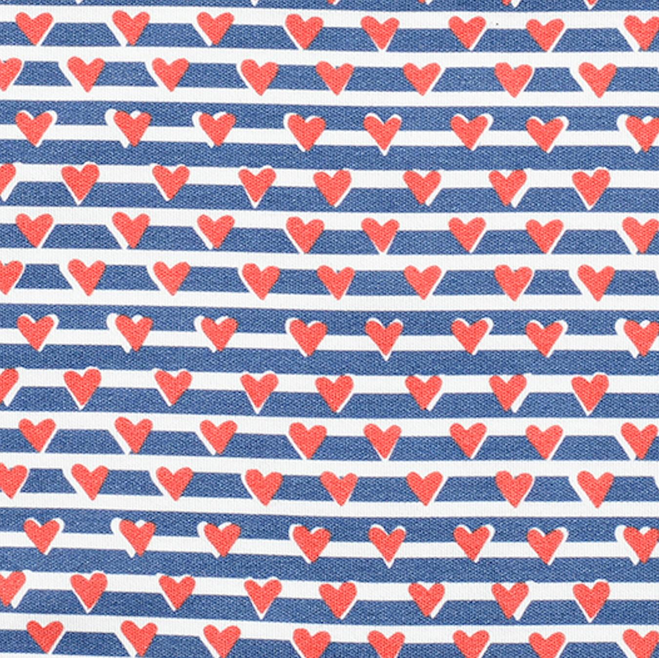 Sailor Hearts Two Piece Kids Henley Pajamas