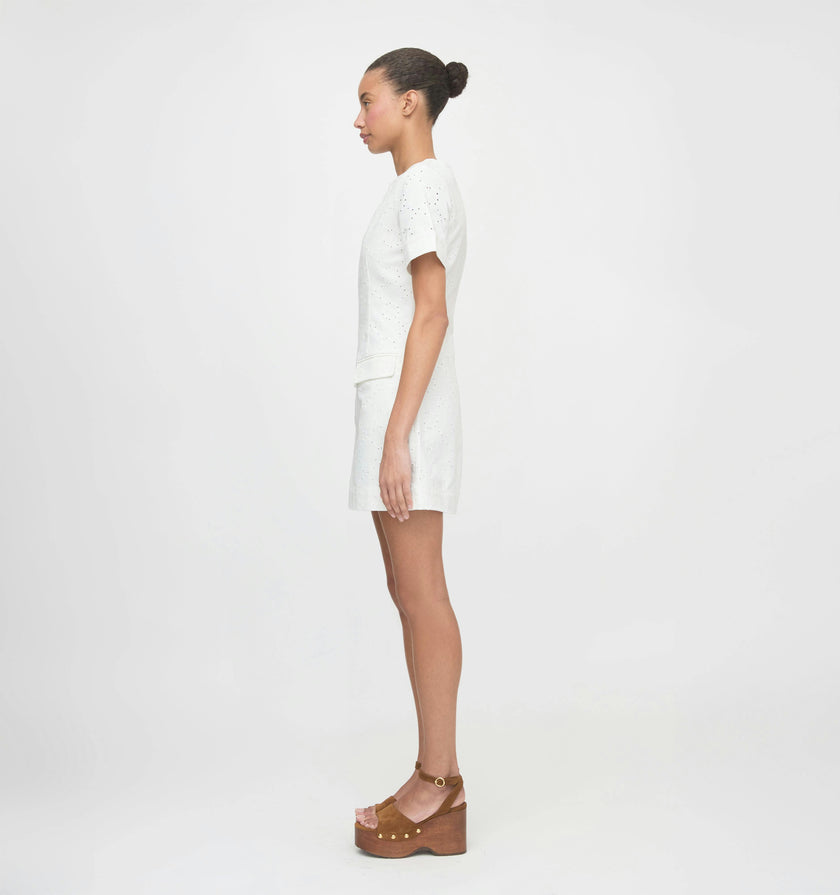 The Renata Dress - Ivory Eyelet