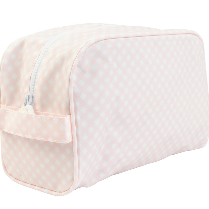 The Dopp Kit in Pink Gingham