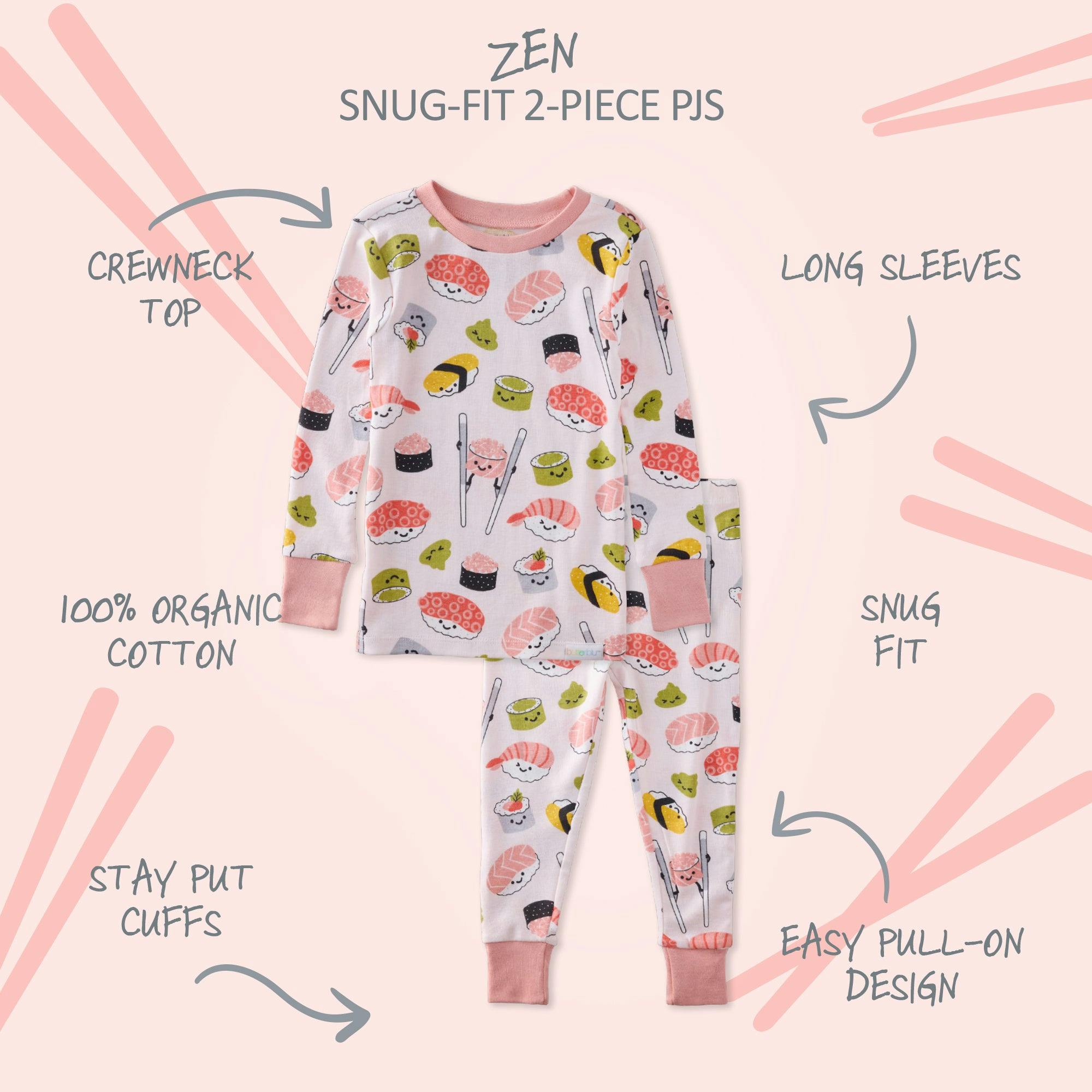 ZEN 2-Piece Toddler Girls Pajamas